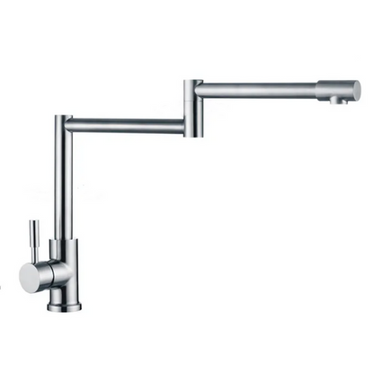 Robinet cuisine inox à bras articulé – Rotation 360°