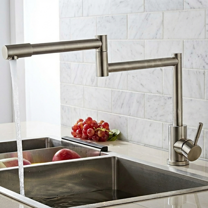 Robinet cuisine inox à bras articulé – Rotation 360°