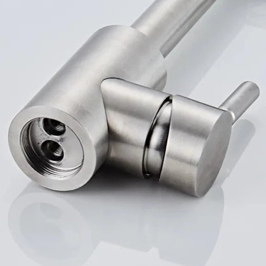 Robinet cuisine inox à bras articulé – Rotation 360°