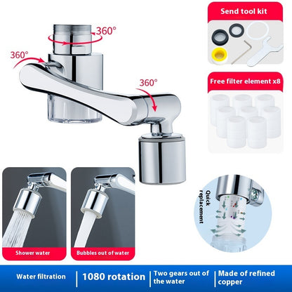 Household Splash-proof Filter Faucet Mechanical Arm Universal Lengthened Extension Bubbler